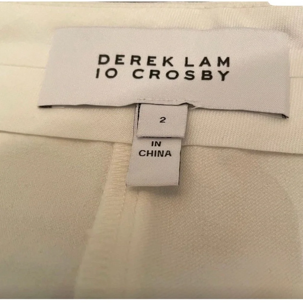 10 Crosby Derek Lam White Skinny Pants - Picture 6 of 8